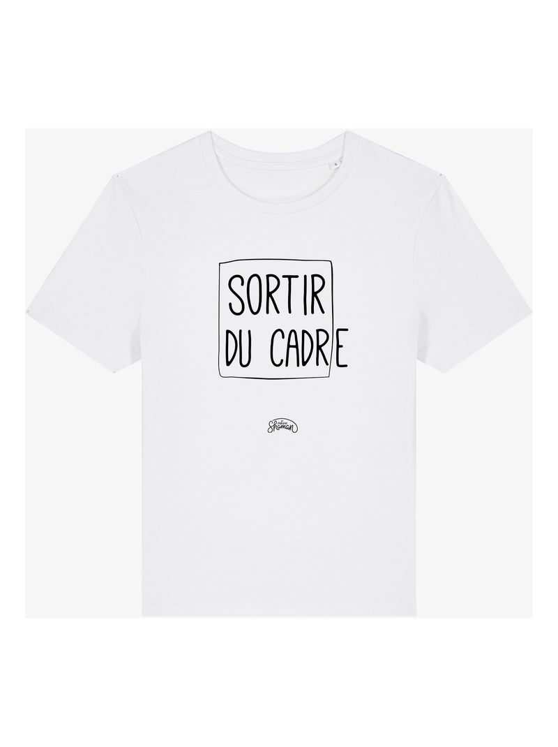 T-shirt Femme - SORTIR DU CADRE Blanc - Kiabi