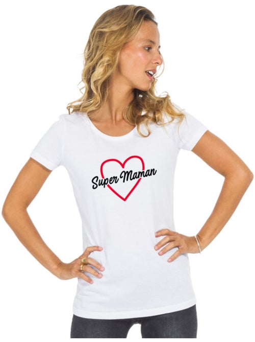 T-shirt Femme - SUPER MAMAN 2 WAF - Kiabi