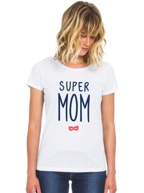 T-shirt Femme - SUPER MOM 2 WAF - Kiabi