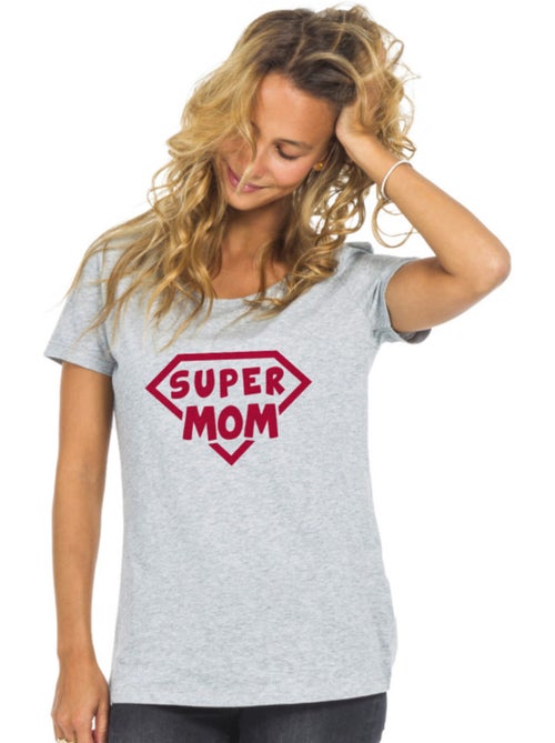 T-shirt Femme - SUPER MOM - Kiabi T-shirt Femme - SUPER MOM - Kiabi