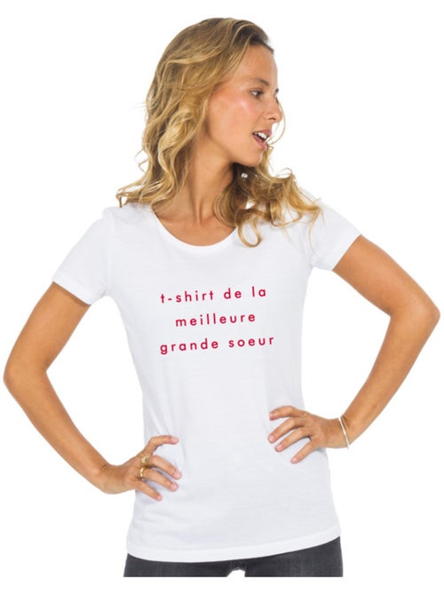 T-shirt Femme - T-shirt Femme - DE LA MEILLEURE GRANDE SŒUR 2 MPT - Kiabi T-shirt Femme - T-shirt Femme - DE LA MEILLEURE GRANDE SŒUR 2 MPT - Kiabi