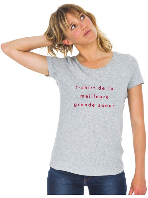 T-shirt Femme - T-shirt Femme - DE LA MEILLEURE GRANDE SŒUR 2 MPT - Kiabi T-shirt Femme - T-shirt Femme - DE LA MEILLEURE GRANDE SŒUR 2 MPT - Kiabi