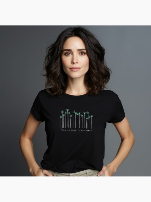 T-shirt Femme - TAKE ME BACK TO HOLIDAYS - Kiabi T-shirt Femme - TAKE ME BACK TO HOLIDAYS - Kiabi