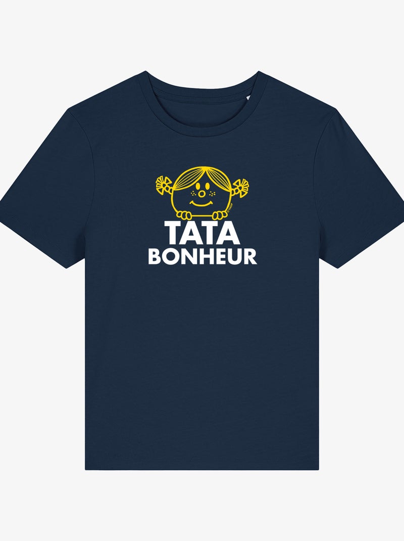 T-shirt Femme - TATA BONHEUR 2 Bleu marine - Kiabi