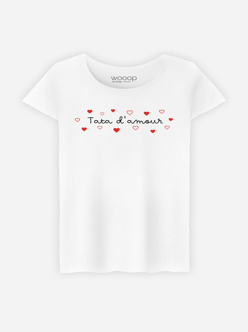 T-shirt Femme - TATA D'AMOUR Blanc - Kiabi