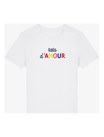 T-shirt femme - tata d'amour colorée waf