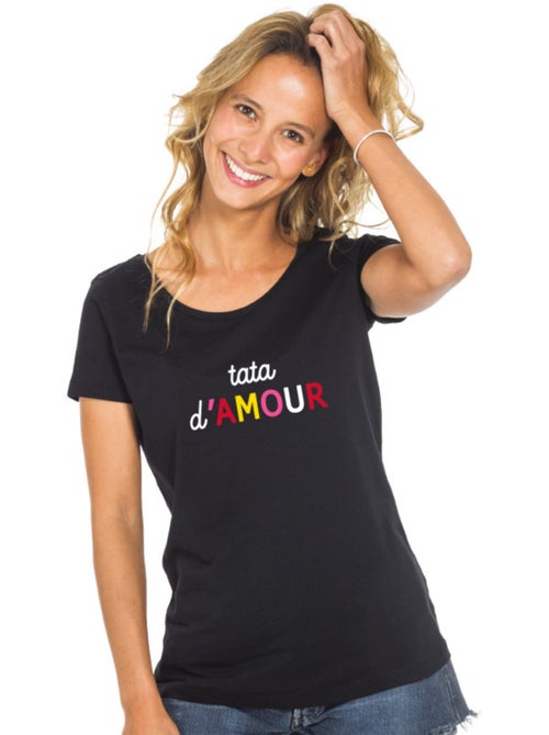 T-shirt Femme - TATA D'AMOUR COLORÉE WAF - Kiabi