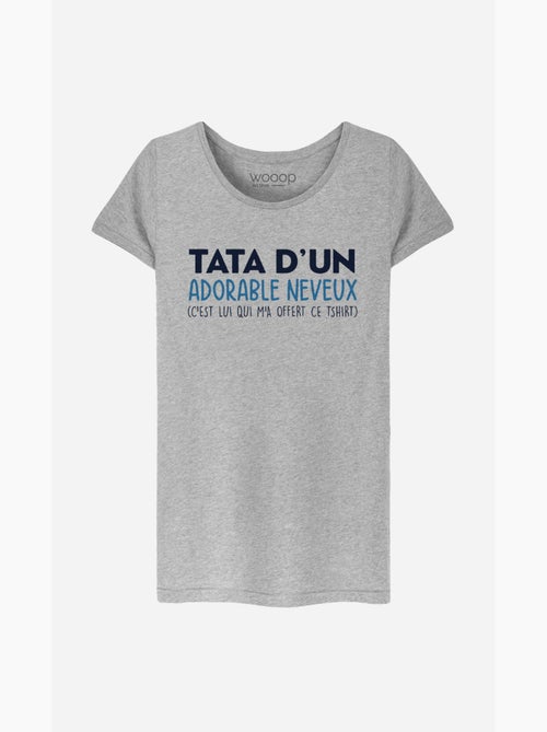 T-shirt Femme - TATA D'UN ADORABLE NEVEUX - Kiabi
