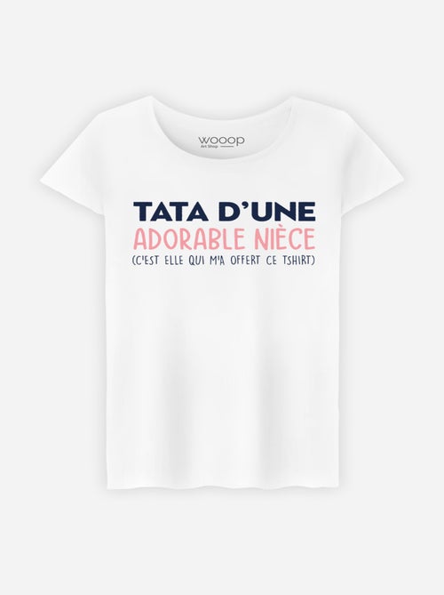 T-shirt Femme - TATA D'UNE ADORABLE NIECE - Kiabi T-shirt Femme - TATA D'UNE ADORABLE NIECE - Kiabi