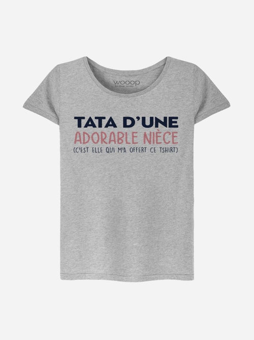 T-shirt Femme - TATA D'UNE ADORABLE NIECE - Kiabi T-shirt Femme - TATA D'UNE ADORABLE NIECE - Kiabi