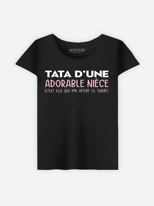 T-shirt Femme - TATA D'UNE ADORABLE NIECE - Kiabi T-shirt Femme - TATA D'UNE ADORABLE NIECE - Kiabi