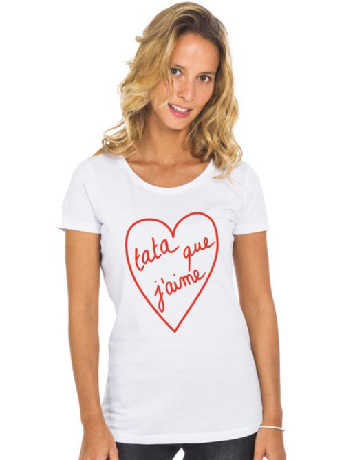 T-shirt Femme - TATA QUE J'AIME 2 WAF - Kiabi