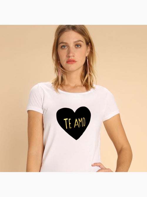 T-shirt Femme - TE AMO - Kiabi T-shirt Femme - TE AMO - Kiabi