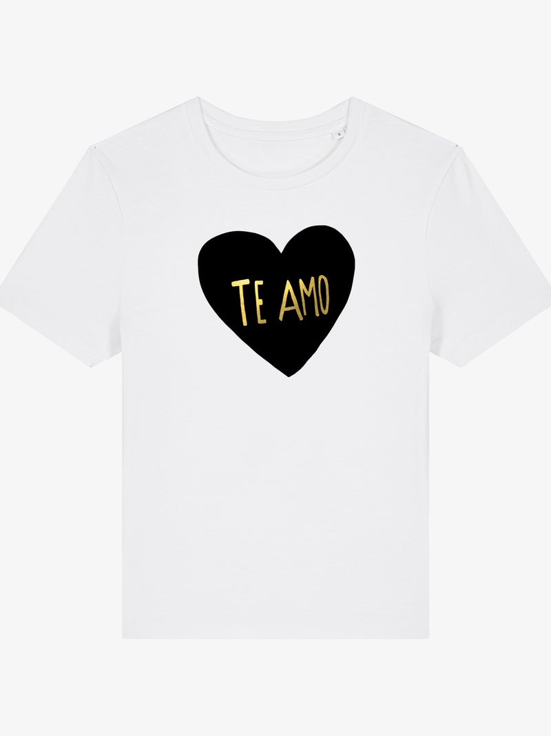 T-shirt Femme - TE AMO Blanc - Kiabi