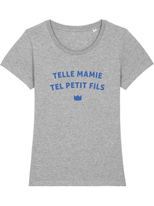 T-shirt Femme - TELLE MAMIE TEL PETIT-FILS WAF - Kiabi
