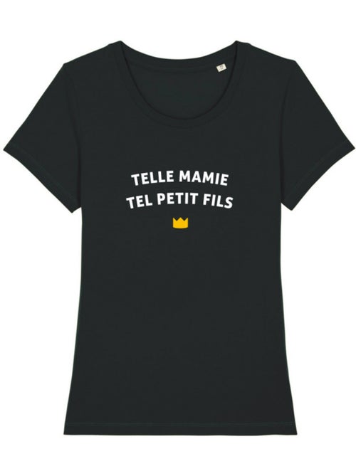 T-shirt Femme - TELLE MAMIE TEL PETIT-FILS WAF - Kiabi