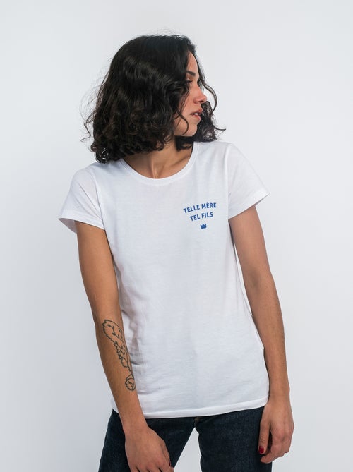 T-shirt Femme - TELLE MÈRE TEL FILS CŒUR - Kiabi T-shirt Femme - TELLE MÈRE TEL FILS CŒUR - Kiabi