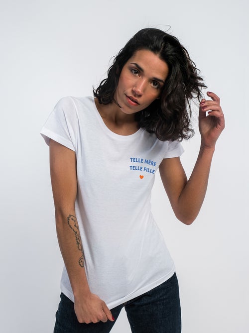 T-shirt Femme - TELLE MÈRE TELLE FILLE CŒUR - Kiabi