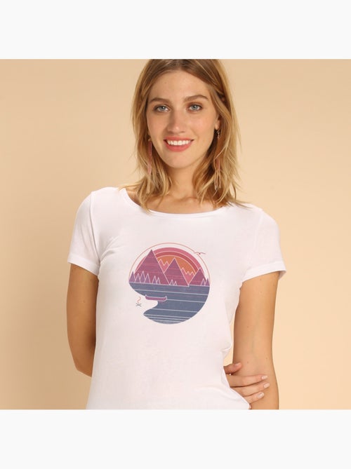 T-shirt Femme - THE MOUNTAINS ARE CALLING - Kiabi T-shirt Femme - THE MOUNTAINS ARE CALLING - Kiabi