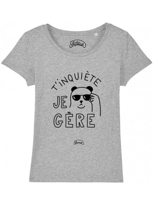 T-shirt Femme - T'INQUIETE JE GERE - Kiabi T-shirt Femme - T'INQUIETE JE GERE - Kiabi
