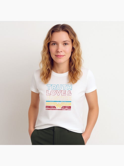 T-shirt Femme - TRUTH LOVE & JUSTICE WONDER WOMAN - Kiabi T-shirt Femme - TRUTH LOVE & JUSTICE WONDER WOMAN - Kiabi