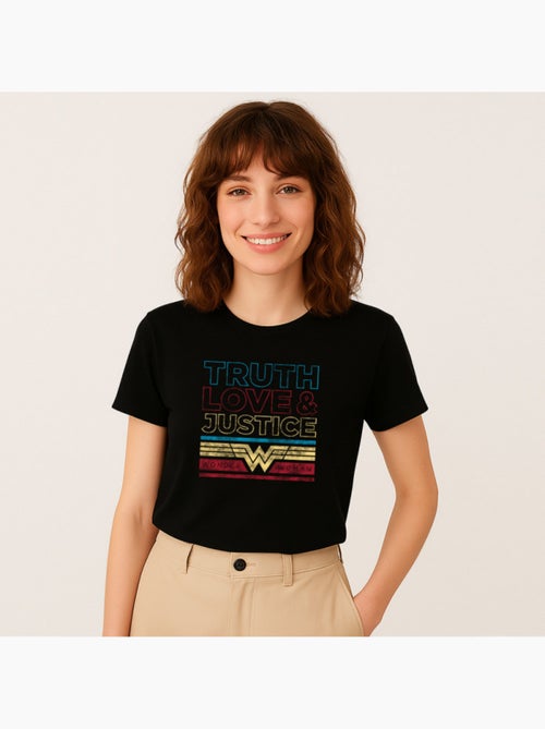 T-shirt Femme - TRUTH LOVE & JUSTICE WONDER WOMAN - Kiabi T-shirt Femme - TRUTH LOVE & JUSTICE WONDER WOMAN - Kiabi