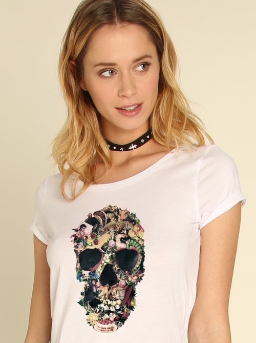 T-shirt Femme - VINTAGE SKULL - Kiabi T-shirt Femme - VINTAGE SKULL - Kiabi