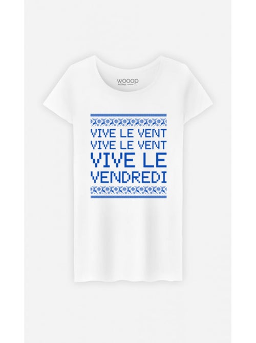 T-shirt Femme - VIVE LE VENT VIVE LE VENDREDI - Kiabi T-shirt Femme - VIVE LE VENT VIVE LE VENDREDI - Kiabi