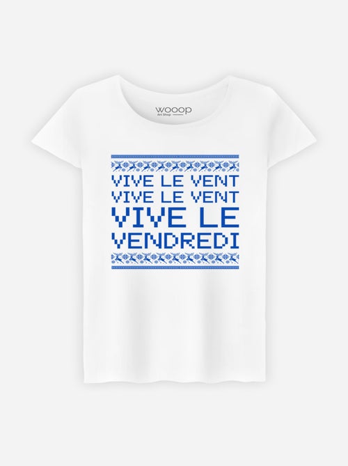 T-shirt Femme - VIVE LE VENT VIVE LE VENDREDI - Kiabi T-shirt Femme - VIVE LE VENT VIVE LE VENDREDI - Kiabi