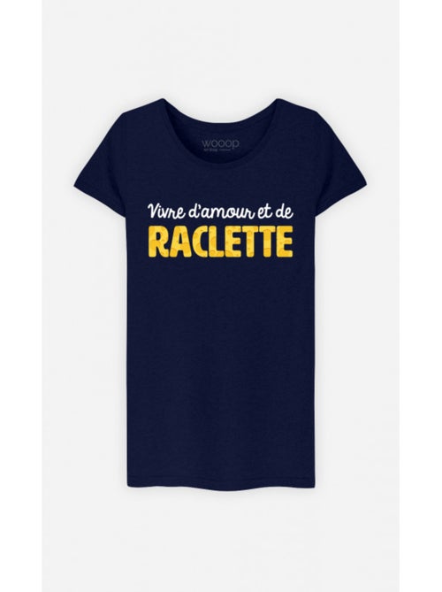 T-shirt Femme - VIVRE D'AMOUR ET DE RACLETTE - Kiabi T-shirt Femme - VIVRE D'AMOUR ET DE RACLETTE - Kiabi