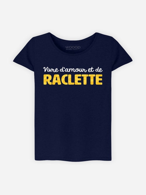 T-shirt Femme - VIVRE D'AMOUR ET DE RACLETTE - Kiabi T-shirt Femme - VIVRE D'AMOUR ET DE RACLETTE - Kiabi