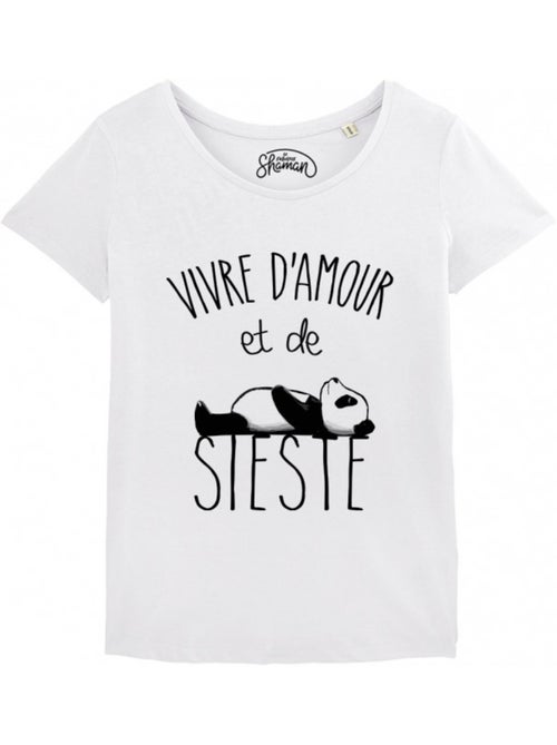 T-shirt Femme - VIVRE D'AMOUR ET DE SIESTE - Kiabi T-shirt Femme - VIVRE D'AMOUR ET DE SIESTE - Kiabi