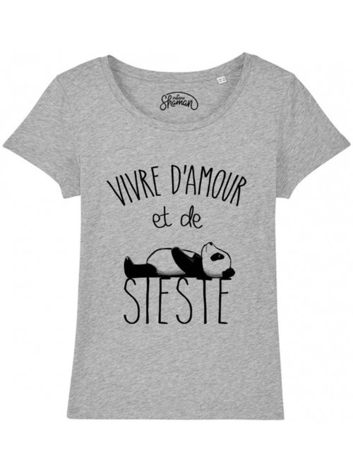 T-shirt Femme - VIVRE D'AMOUR ET DE SIESTE - Kiabi T-shirt Femme - VIVRE D'AMOUR ET DE SIESTE - Kiabi