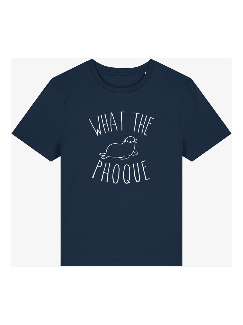 T-shirt Femme - WHAT THE PHOQUE Bleu marine - Kiabi