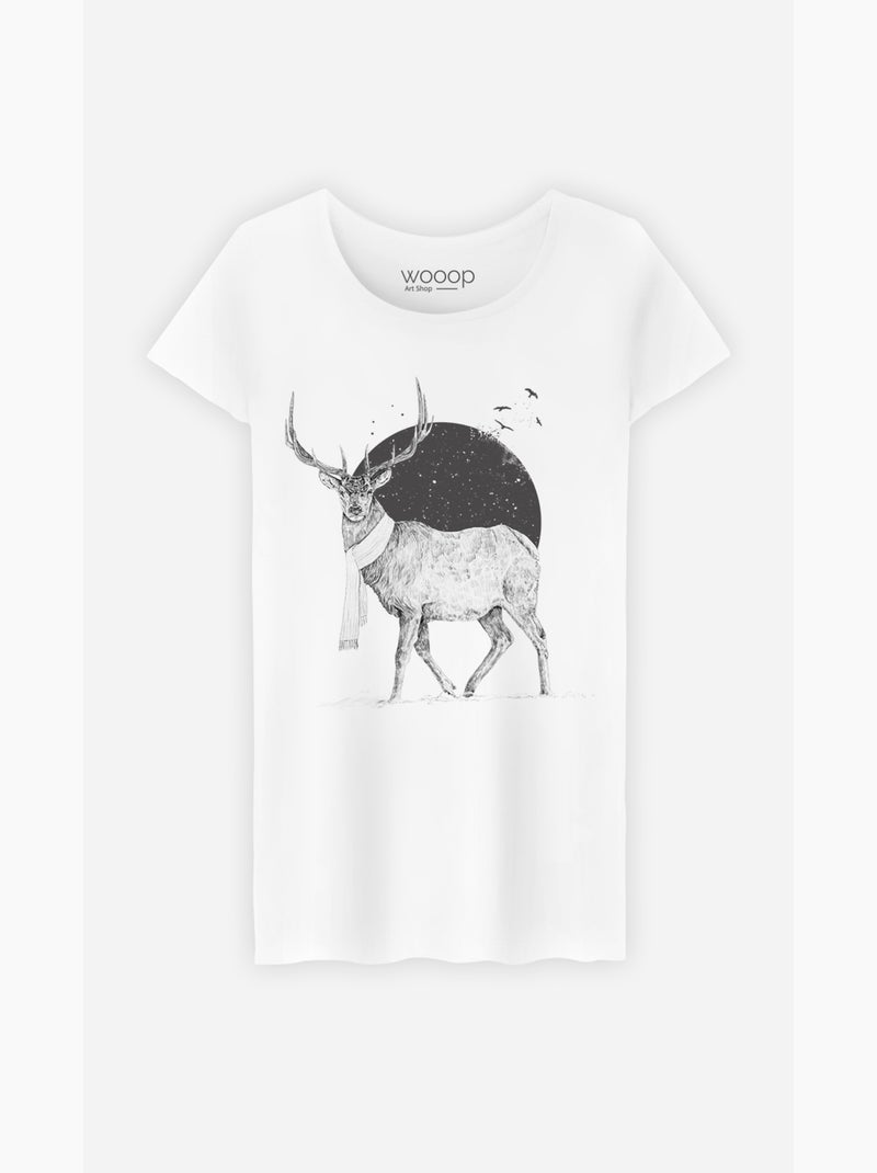 T-shirt Femme - WINTER IS ALL AROUND Blanc - Kiabi