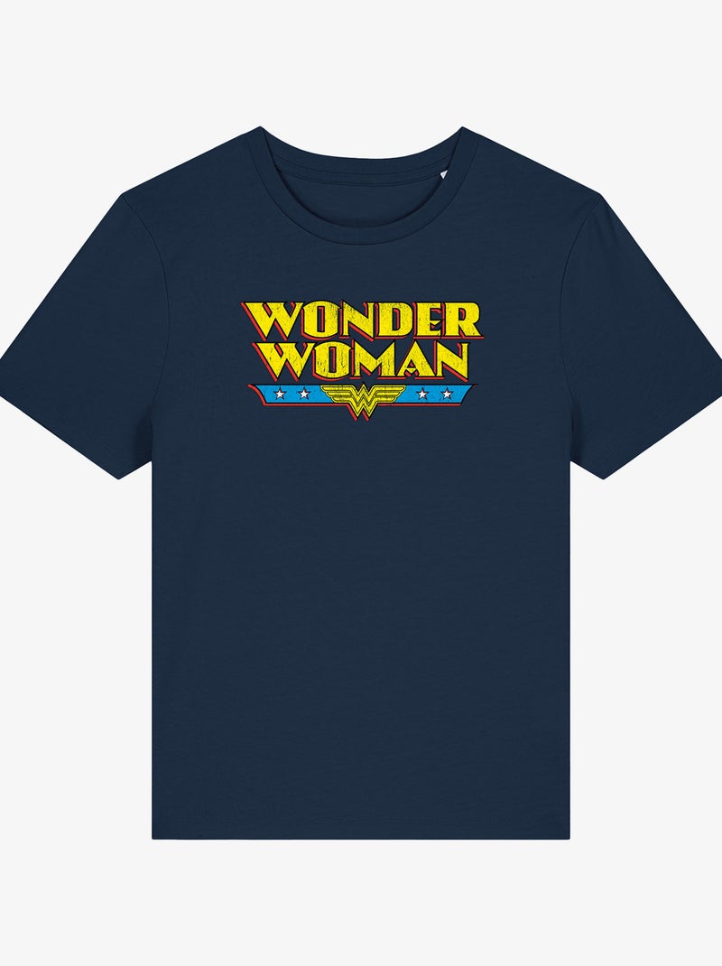 T-shirt Femme - WONDER WOMAN Bleu marine - Kiabi