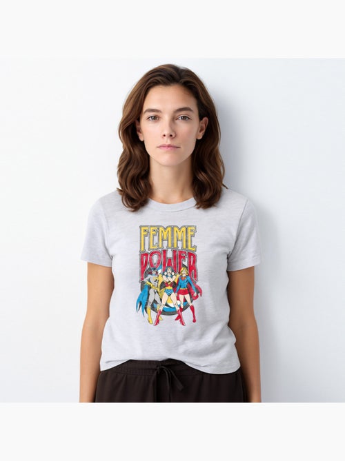 T-shirt Femme - WONDER WOMAN FEMME POWER - Kiabi T-shirt Femme - WONDER WOMAN FEMME POWER - Kiabi