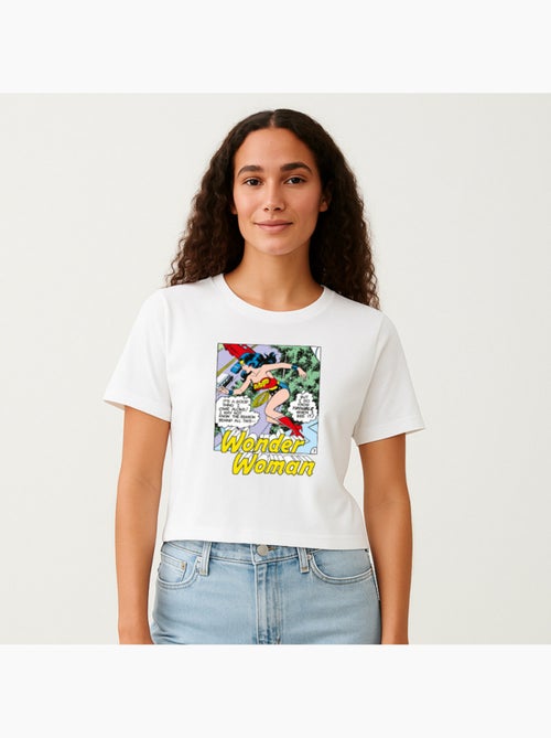 T-shirt Femme - WONDER WOMAN I DO KNOW TROUBLE WHEN I SEE IT - Kiabi T-shirt Femme - WONDER WOMAN I DO KNOW TROUBLE WHEN I SEE IT - Kiabi