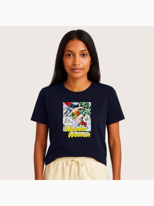 T-shirt Femme - WONDER WOMAN I DO KNOW TROUBLE WHEN I SEE IT - Kiabi T-shirt Femme - WONDER WOMAN I DO KNOW TROUBLE WHEN I SEE IT - Kiabi