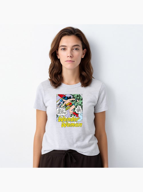 T-shirt Femme - WONDER WOMAN I DO KNOW TROUBLE WHEN I SEE IT - Kiabi T-shirt Femme - WONDER WOMAN I DO KNOW TROUBLE WHEN I SEE IT - Kiabi