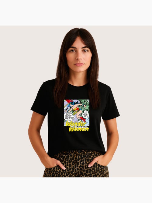 T-shirt Femme - WONDER WOMAN I DO KNOW TROUBLE WHEN I SEE IT - Kiabi T-shirt Femme - WONDER WOMAN I DO KNOW TROUBLE WHEN I SEE IT - Kiabi
