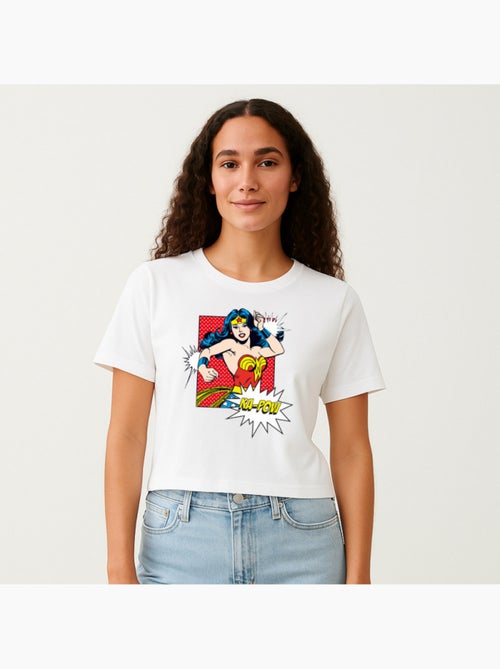 T-shirt Femme - WONDER WOMAN KA POW - Kiabi