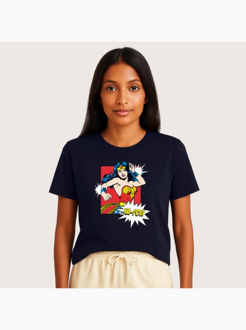 T-shirt Femme - WONDER WOMAN KA POW - Kiabi