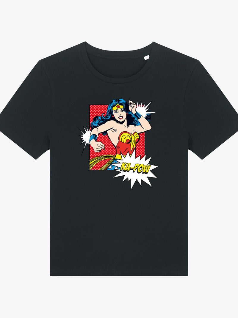 T-shirt Femme - WONDER WOMAN KA POW Noir - Kiabi