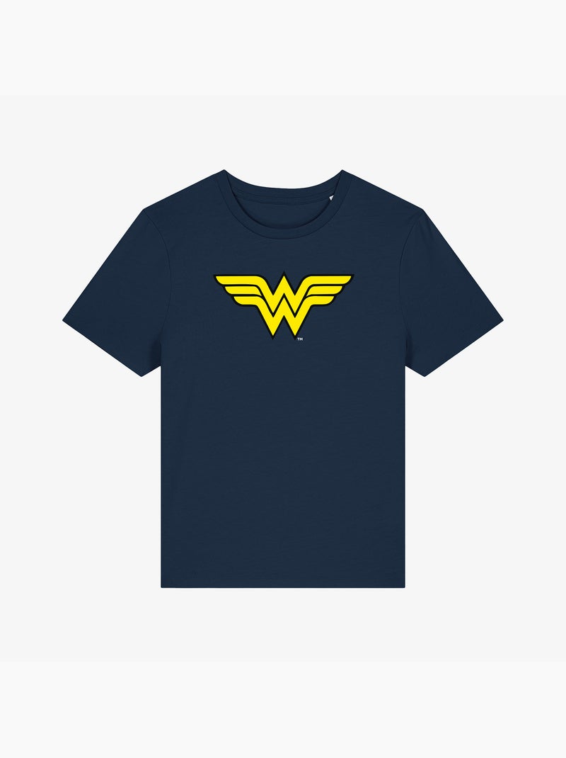 T-shirt Femme - WONDER WOMAN LOGO Bleu marine - Kiabi