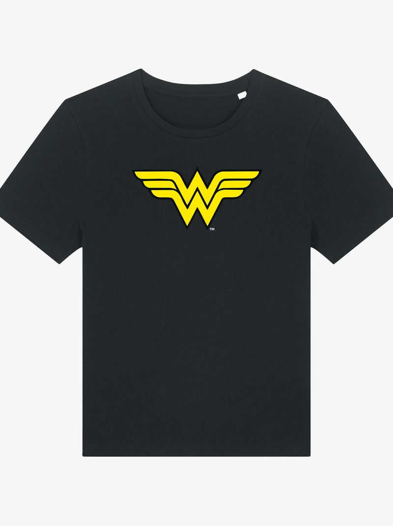 T-shirt Femme - WONDER WOMAN LOGO Noir - Kiabi