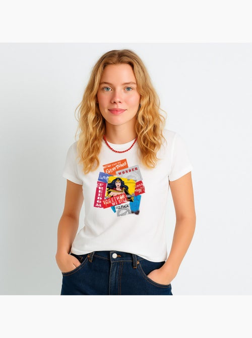 T-shirt Femme - WONDER WOMAN TOGETHER WE RISE - Kiabi T-shirt Femme - WONDER WOMAN TOGETHER WE RISE - Kiabi