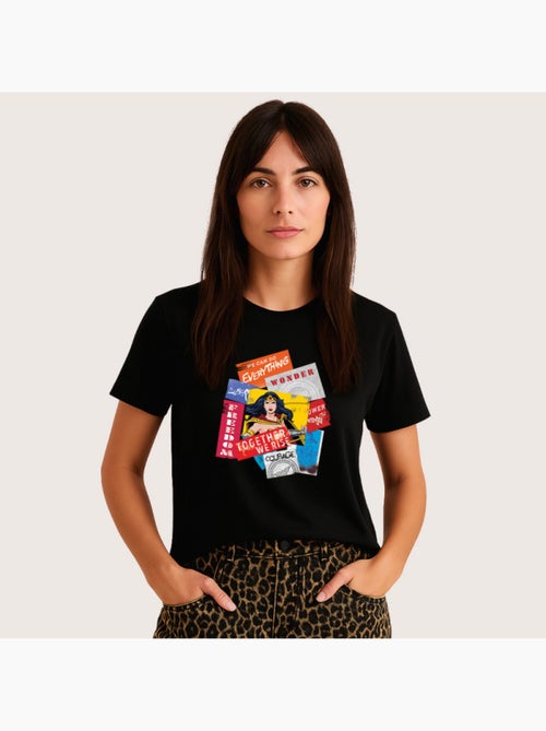 T-shirt Femme - WONDER WOMAN TOGETHER WE RISE - Kiabi T-shirt Femme - WONDER WOMAN TOGETHER WE RISE - Kiabi