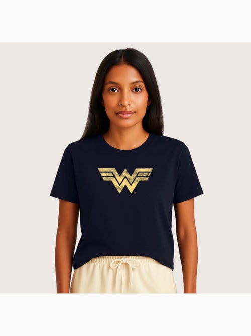 T-shirt Femme - WONDER WOMAN VINTAGE LOGO - Kiabi T-shirt Femme - WONDER WOMAN VINTAGE LOGO - Kiabi