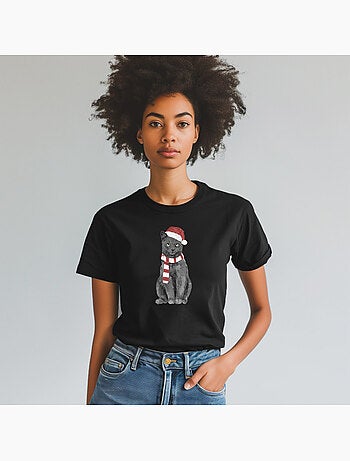T-shirt Femme - XMAS CAT